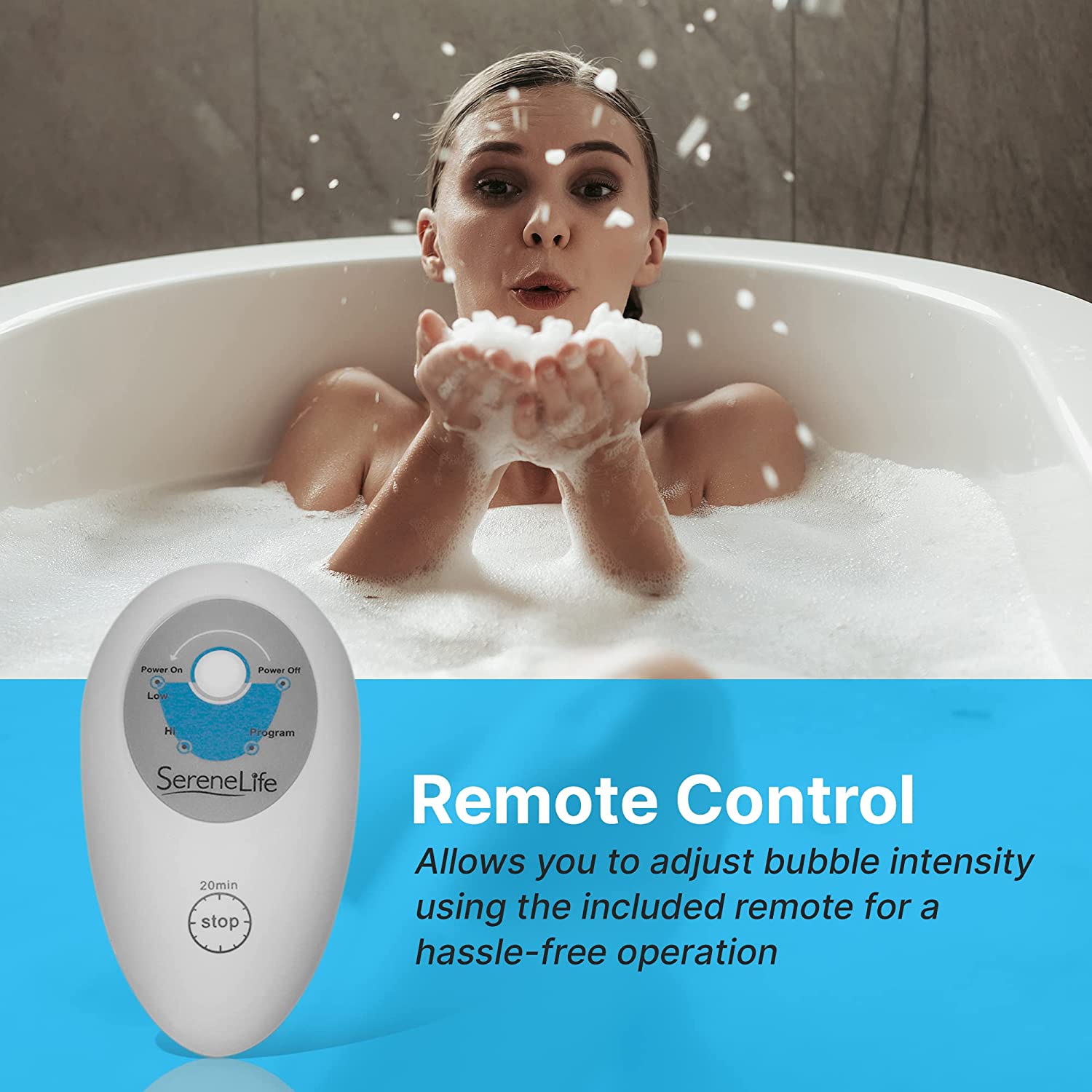 Alfombrilla de masaje de burbujas para tina