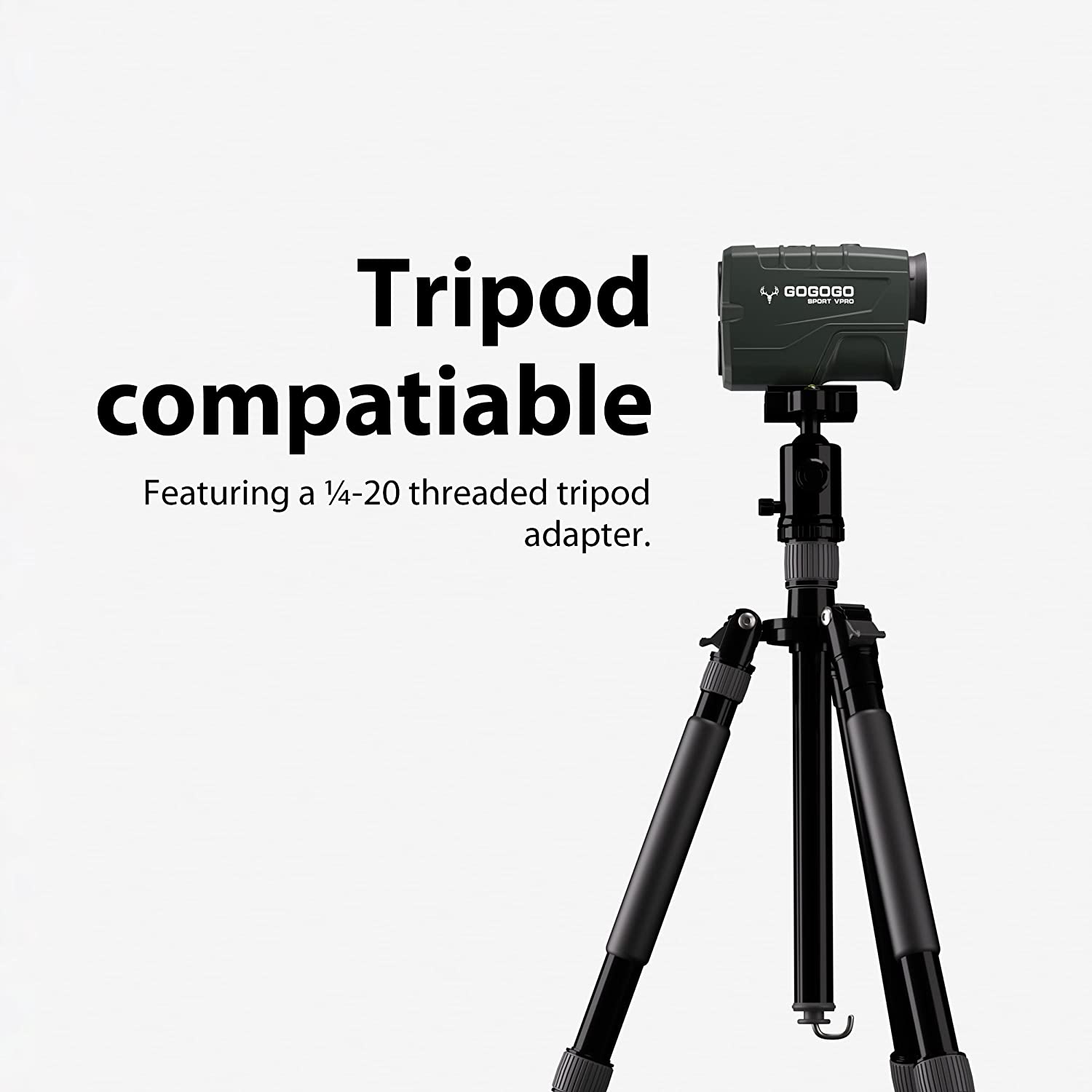 Telémetro de caza verde | 1100 Mts láser para caza y deportes recargable