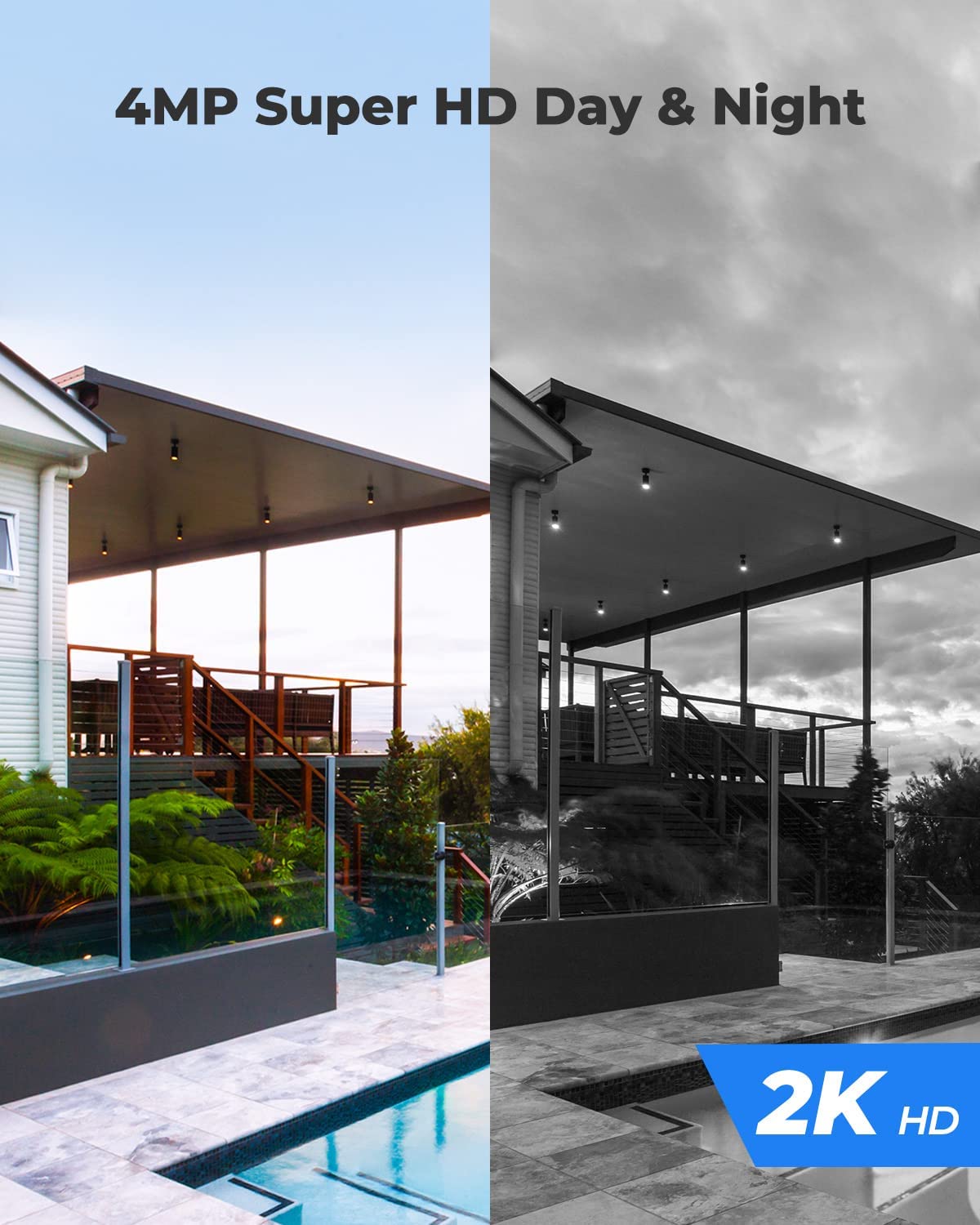 Cámara de seguridad inalámbrica para exteriores Argus PT con panel solar Reolink