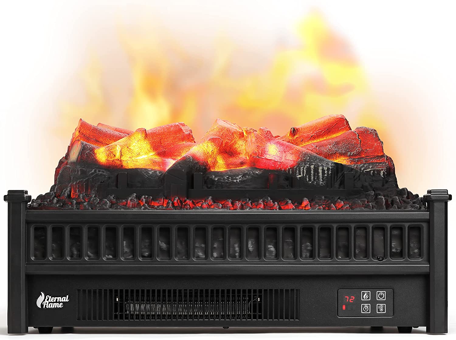 Chimenea eléctrica con troncos con control remoto