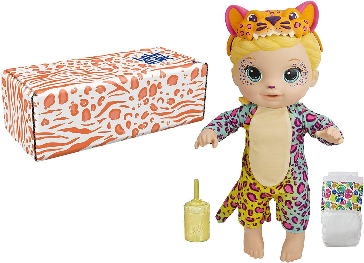 Muñeca con Accesorios Leopardo arcoíris Baby Alive