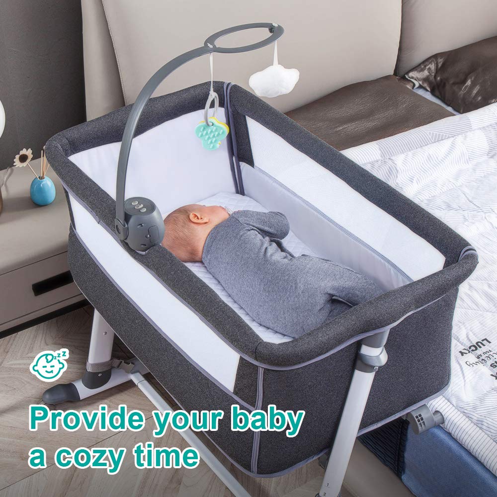 Cuna para bebé moisés con ruedas integradas