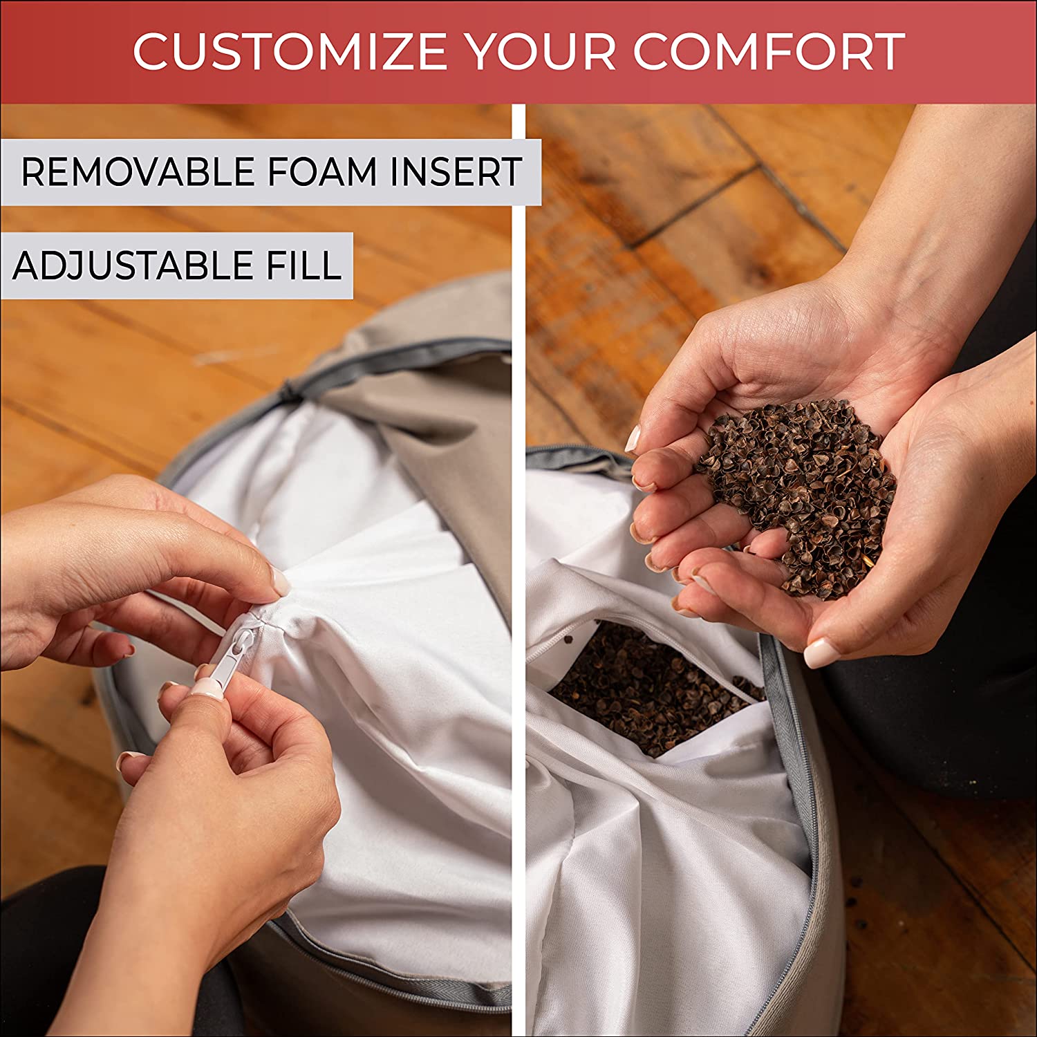 Cojín de meditación | Tradicional tibetana con funda de terciopelo