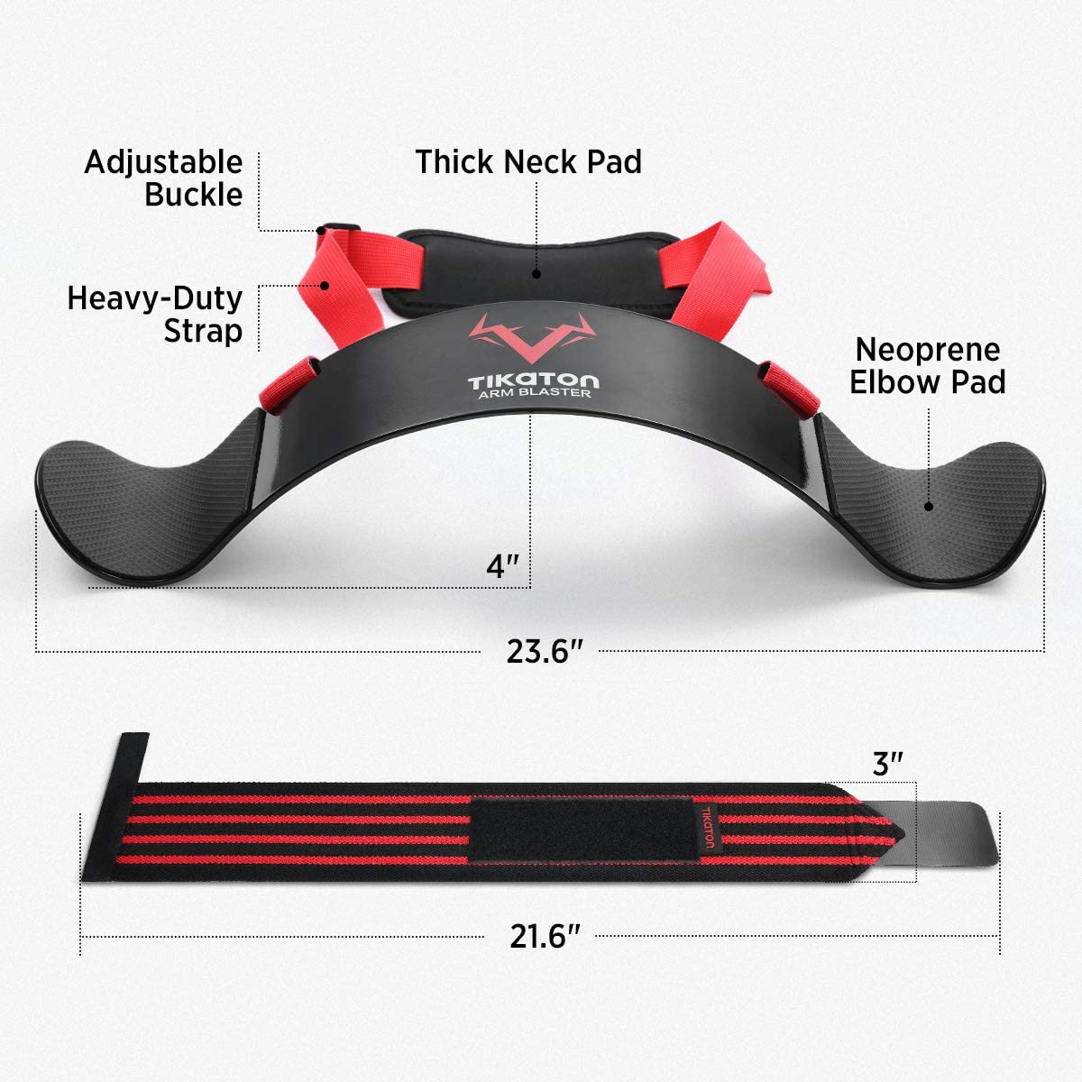 Blaster de brazo con muñequeras | Levantamiento de pesas