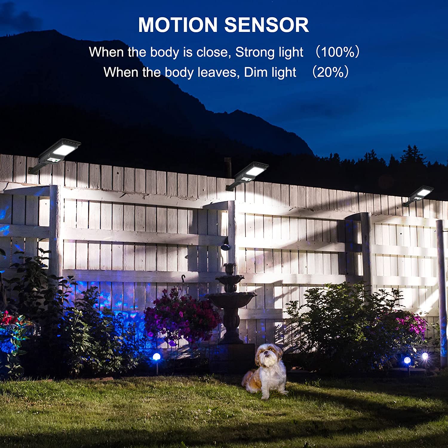 Pack de 4 luces solares con sensor de movimiento Engrepo