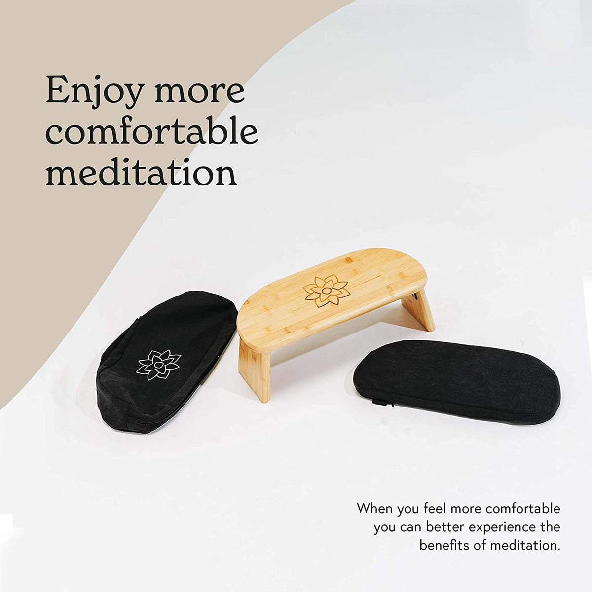 Banco plegable para meditación