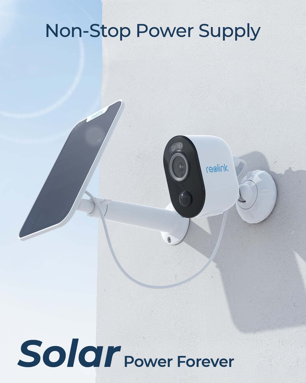 Cámara de seguridad inalámbrica para exteriores Argus 3 Pro con panel solar