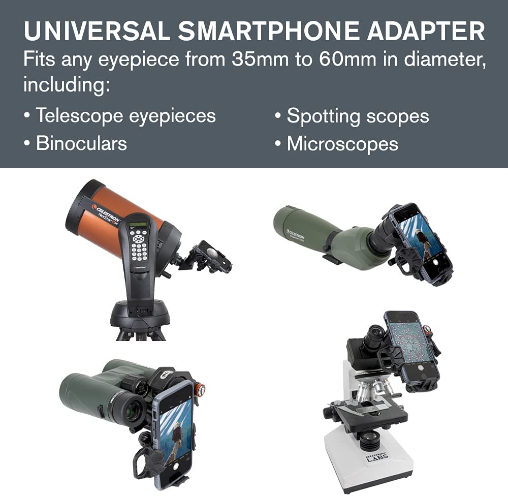Kit de adaptador universal de 3 ejes | Incluye Adaptador y Lente Celestron