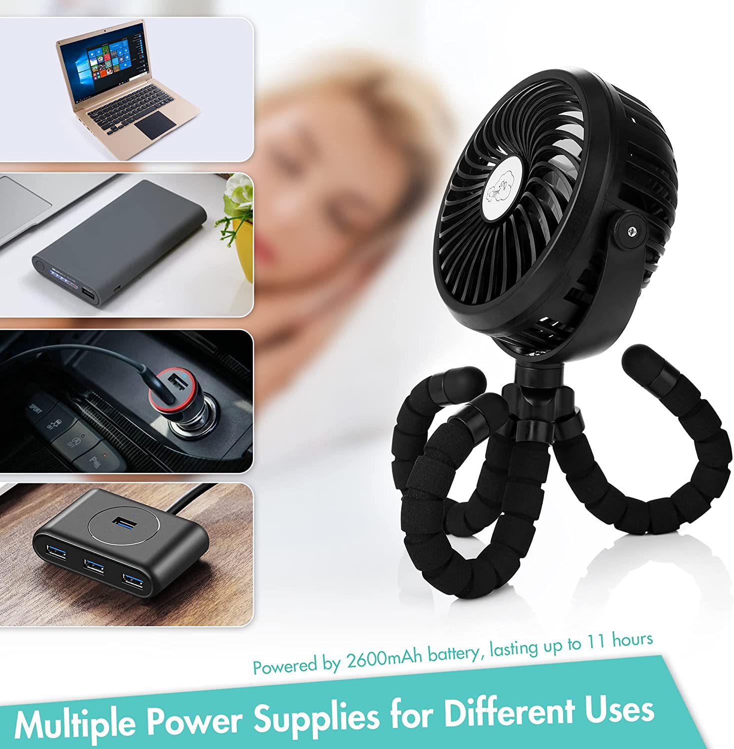 Ventilador de Coche Flexible Amacool