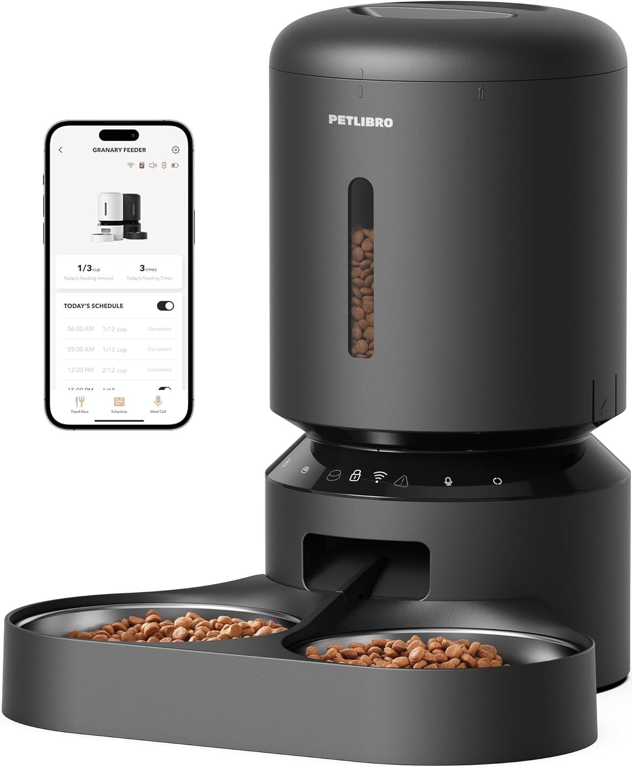 Dispensador automático para 2 gatos con WiFi 5G