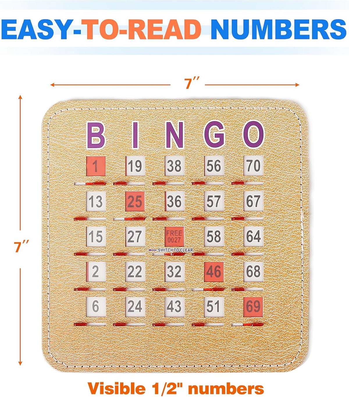 Set de tarjetas para Bingo - 18 x 18 cm