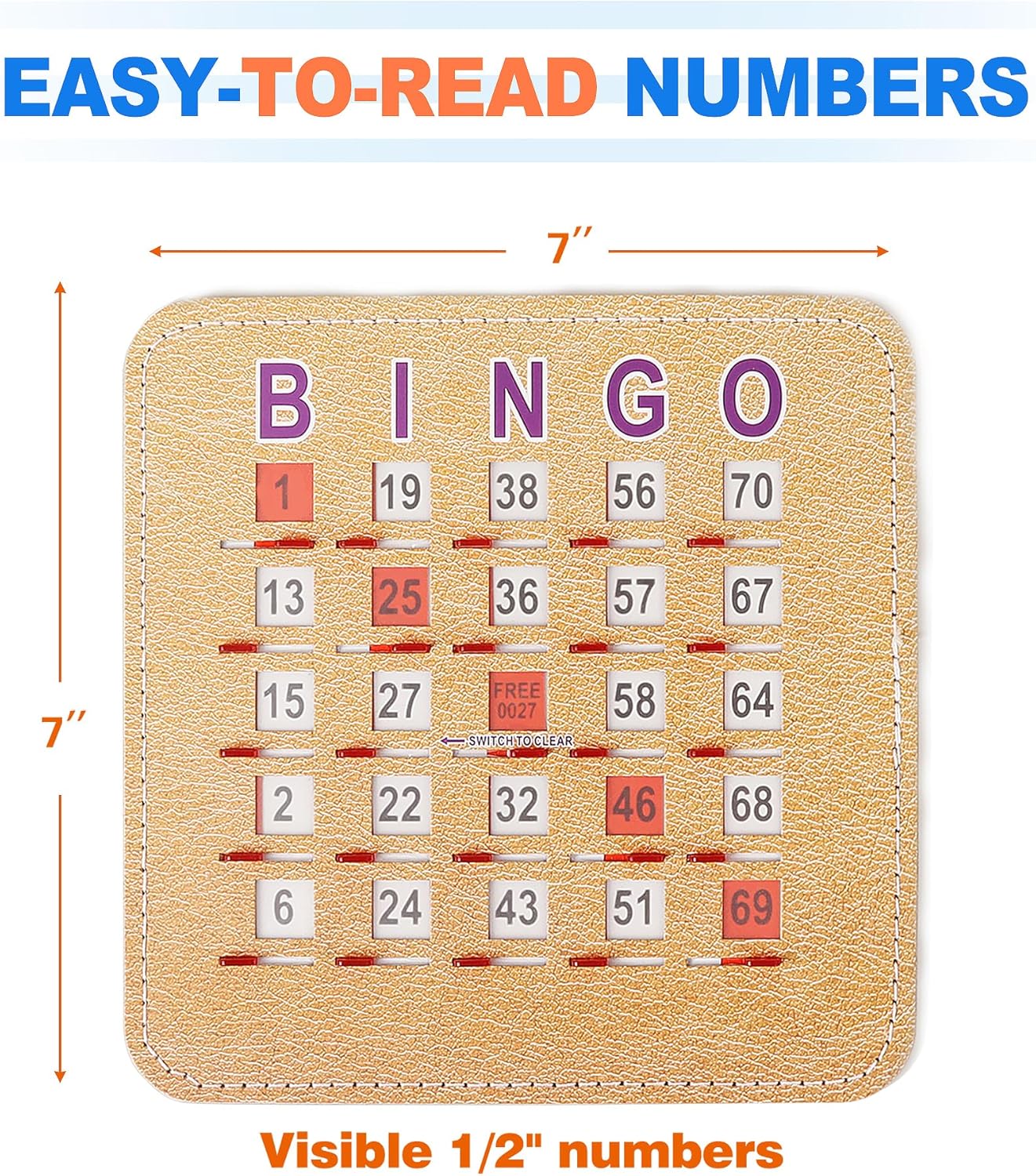 Set de tarjetas para Bingo - 18 x 18 cm