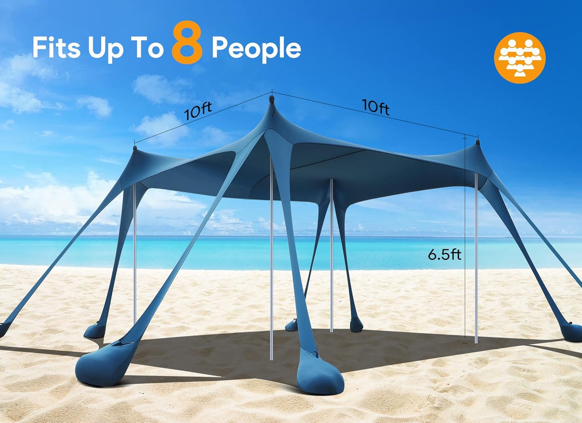 Tienda de campaña de playa | Resistente 3x3 mt
