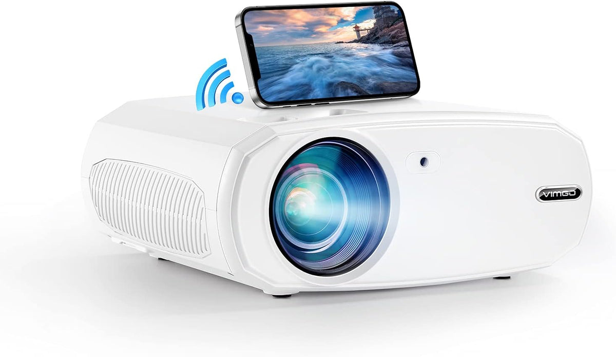 Proyector portátil para exteriore 1080P | Pantalla de 220 pulgadas | WiFi 5G