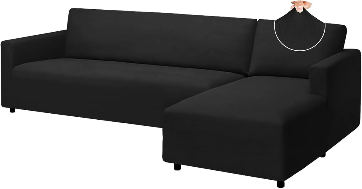Juego de 2 fundas elásticas 100% impermeables para sofá modular en forma de L