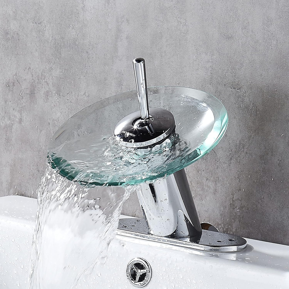 Grifo para baño | Tipo cascada de vidrio
