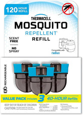 3 Recargas repelente compatible con Thermacell E-Series