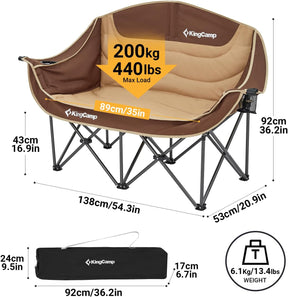 Silla de camping dos cuerpos| Alta resistencia