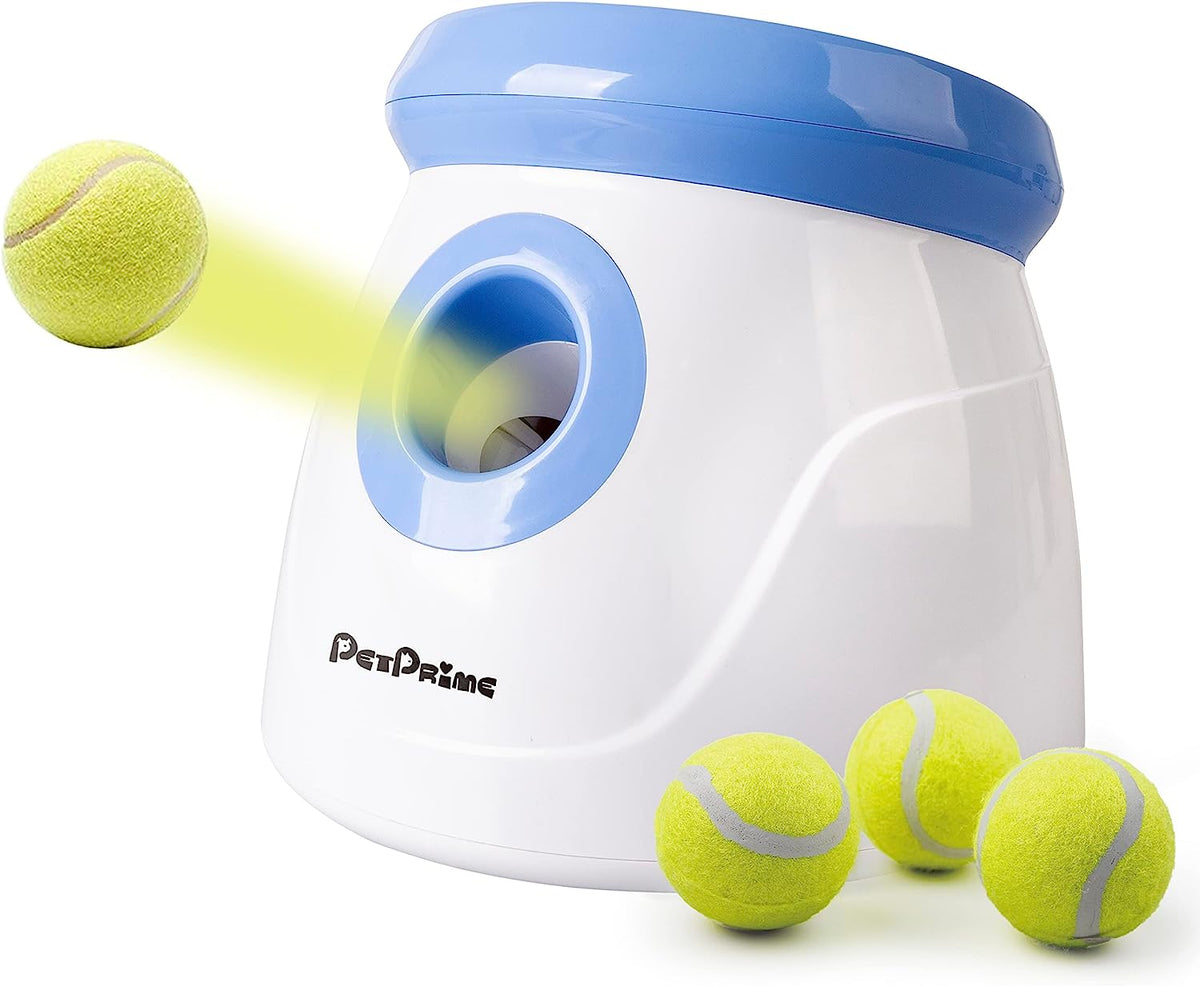 Lanzador automático interactivo de pelotas 2" para perros raza chica