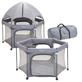 Hiccapop - Corralito portátil para bebés y niños pequeños con cúpula (135 Cm)