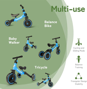 Bicicleta para niñas y niños 5 en 1 | 1 a 4 años