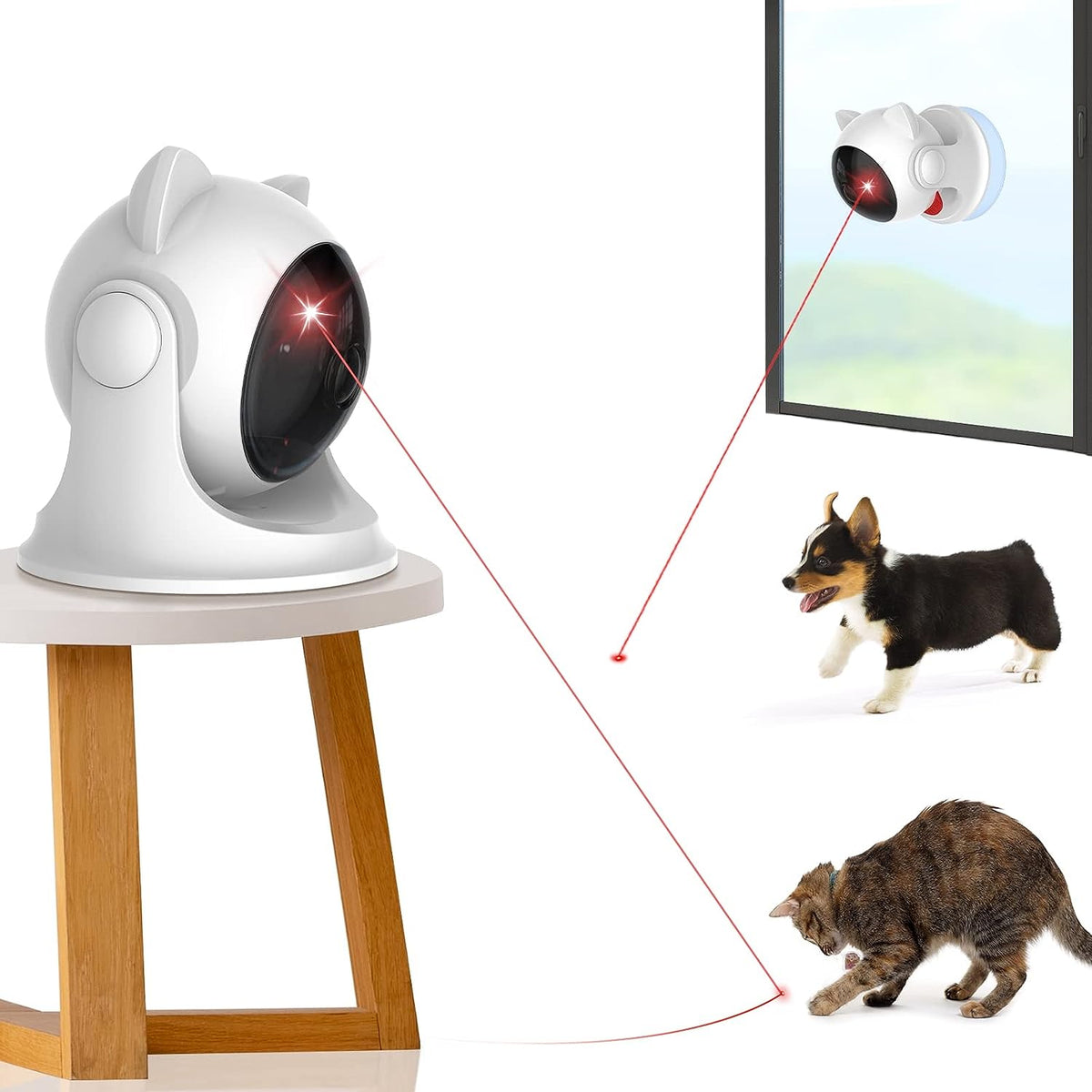 Juguetes láser automáticos para gatos