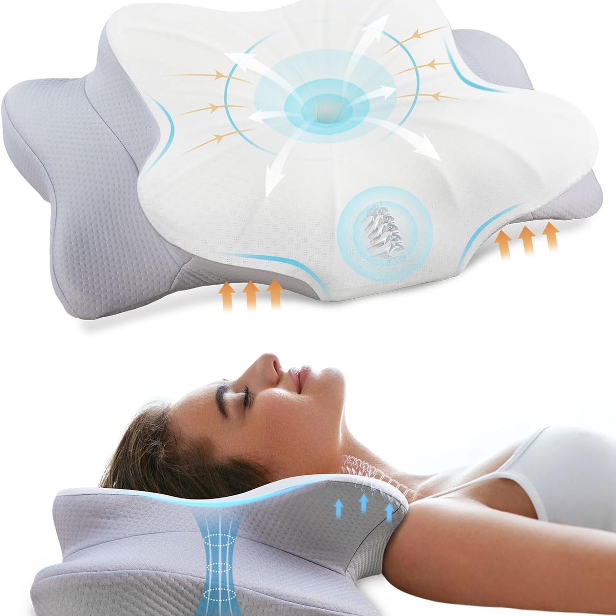 Cervicales Dormir Con Cuello Cervical Cuello Para Dormir Almohada