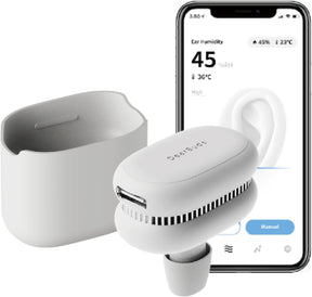 DearBuds SE: El primer deshumidificador de oídos portátil del mundo (gris blanco)