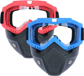 Paquete de 2 máscaras tácticas con gafas compatibles con Nerf