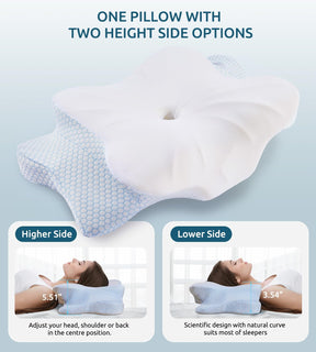 Almohada cervical para aliviar el dolor de cuello