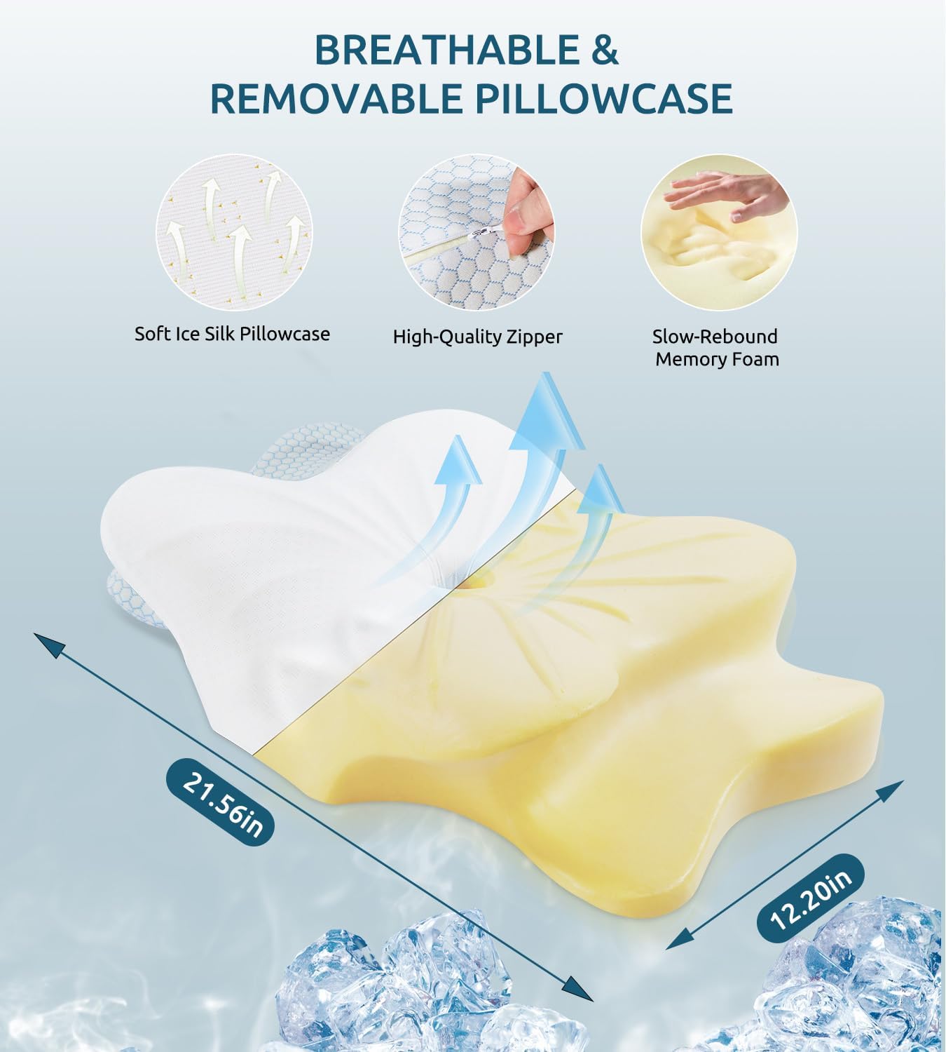 Almohada cervical para aliviar el dolor de cuello