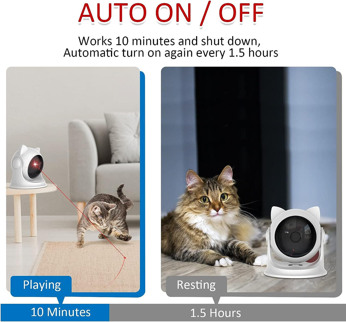 Saolife Juguetes láser automáticos para gatos