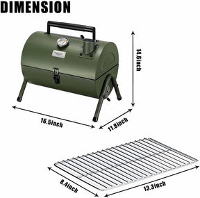 Parrilla de carbón portátil ajustable multifuncional de metal