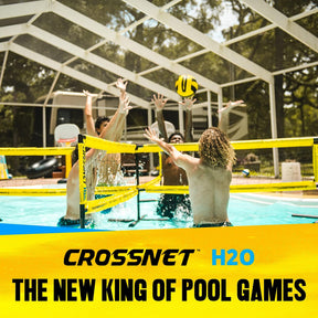 Juego piscina, red voleibol para la familia