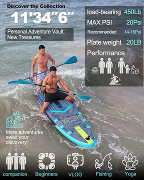 Tabla de remo inflable 335 x 85 cm