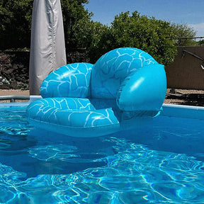 Flotador inflable para piscina o lago forma de asiento