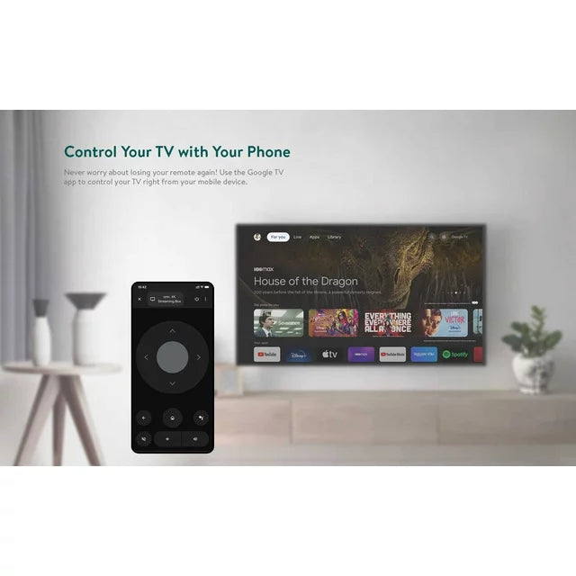 Dispositivo Streaming | Google TV 4K UHD | 2023