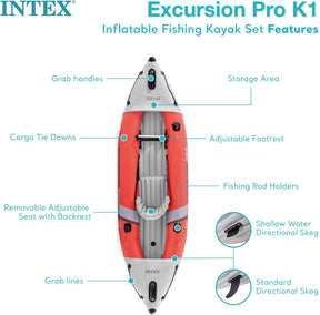 Kayak Pro K1 Inflable | Asiento Ajustable