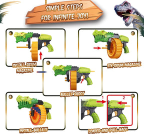 Pistola de juguete 40 dardos (Dragón)