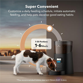 Dispensador automático de alimentos para mascotas 6L