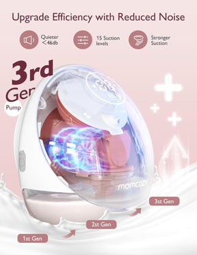 Extractor de leche portátil M9 | Múltiples modos | 15 niveles