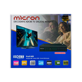 Decodificador TV Digital HD ISDB-T | Norma Chilena | Antena incluida