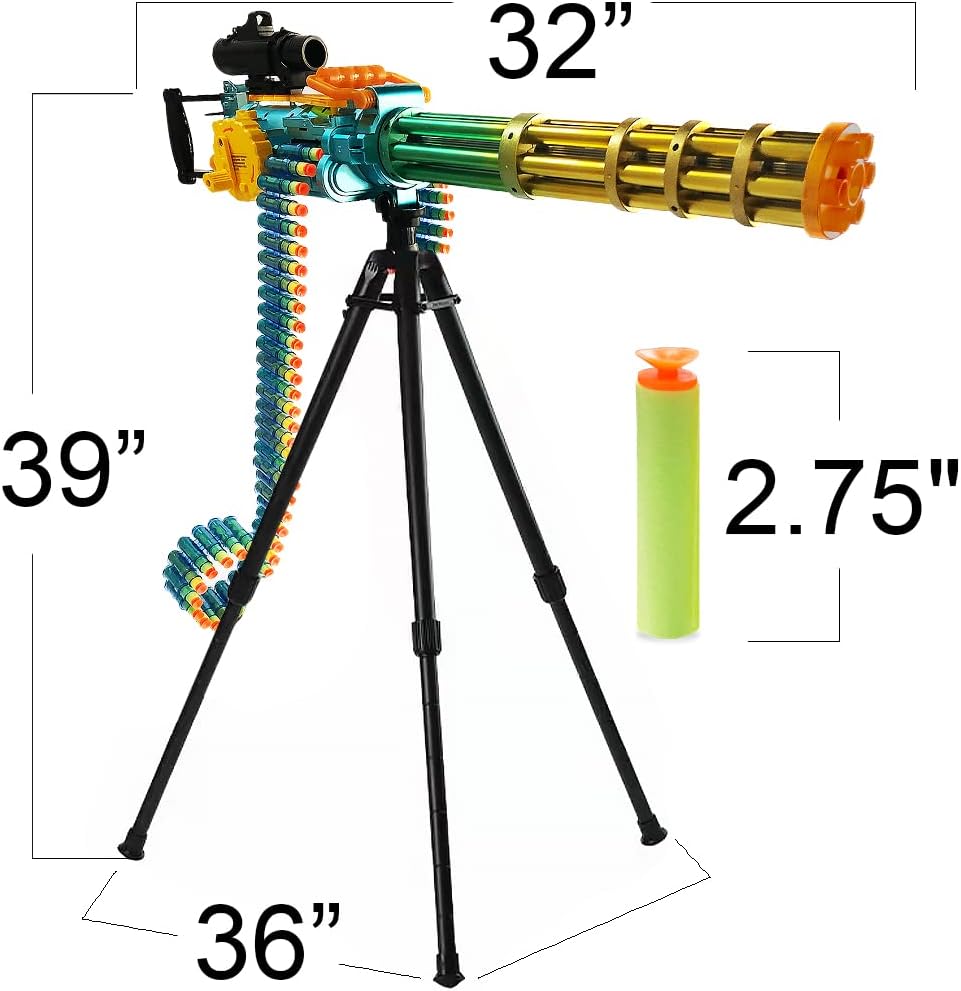 Pistola de juguete electrónica para niños, máquina de juguete con dardos de succión de espuma