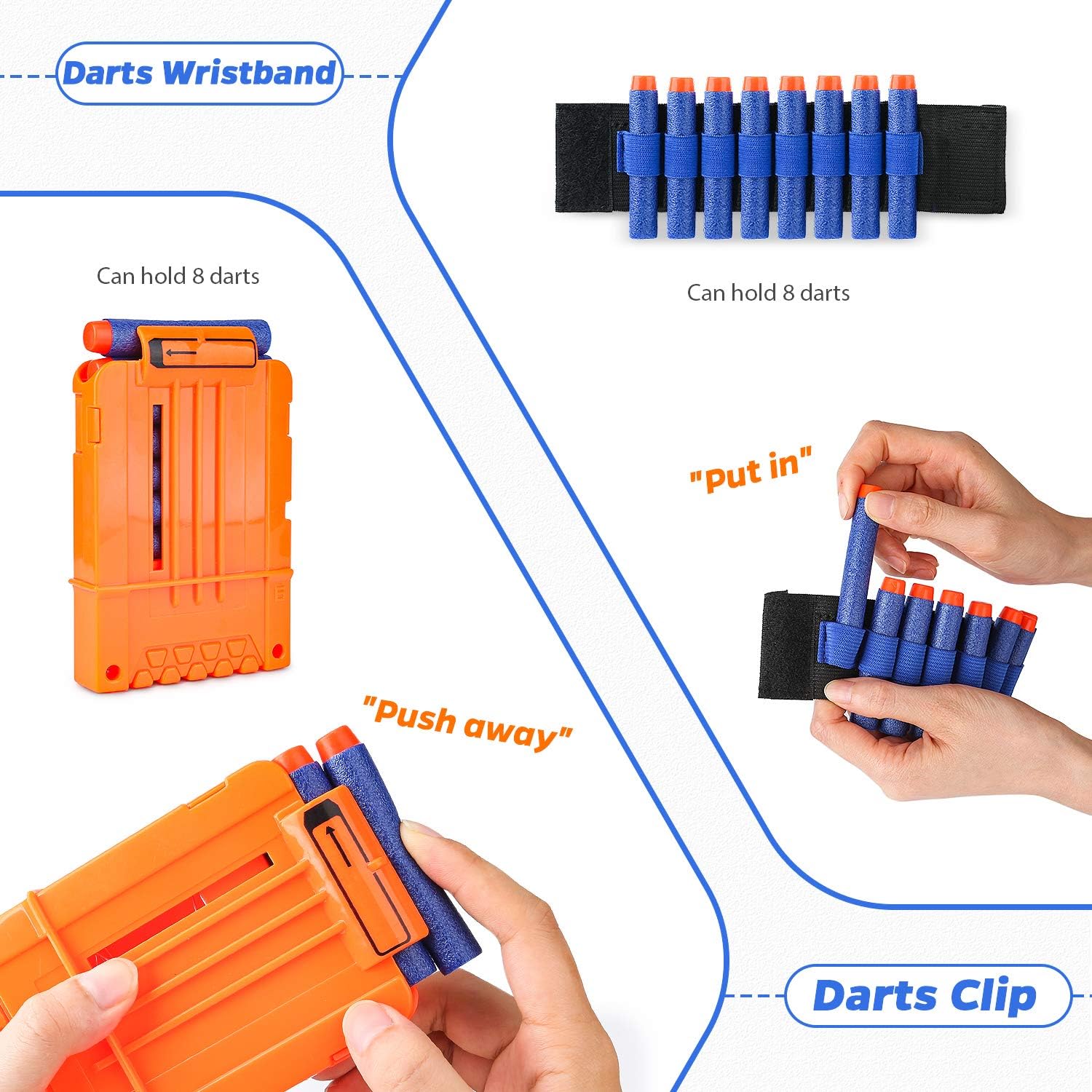 Kit de 1 y 2 chalecos tácticos para dardos Nerf
