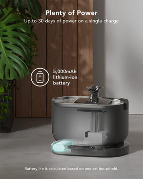 Dispensador automático de agua potable inalámbrico