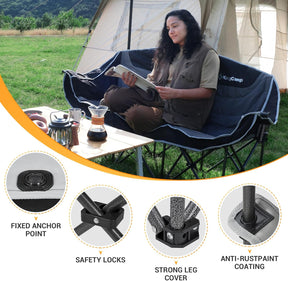 Silla de camping tres cuerpos| Alta resistencia