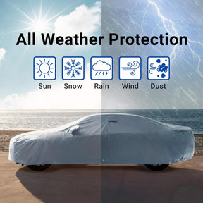 Funda para auto | todo tipo de clima | resistente al agua, nieve, polvo, granizo