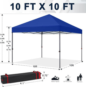 Tienda de campaña con toldo | Fácil instalación | Portátil 3x3 mt