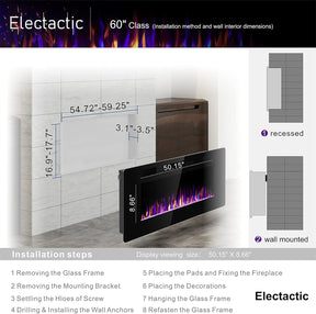 Chimenea Eléctrica Empotrable | 750 - 1500 W