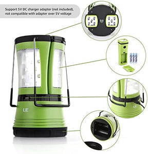 Lighting EVER - Linterna de camping LED recargable, 600 lm, linterna desmontable